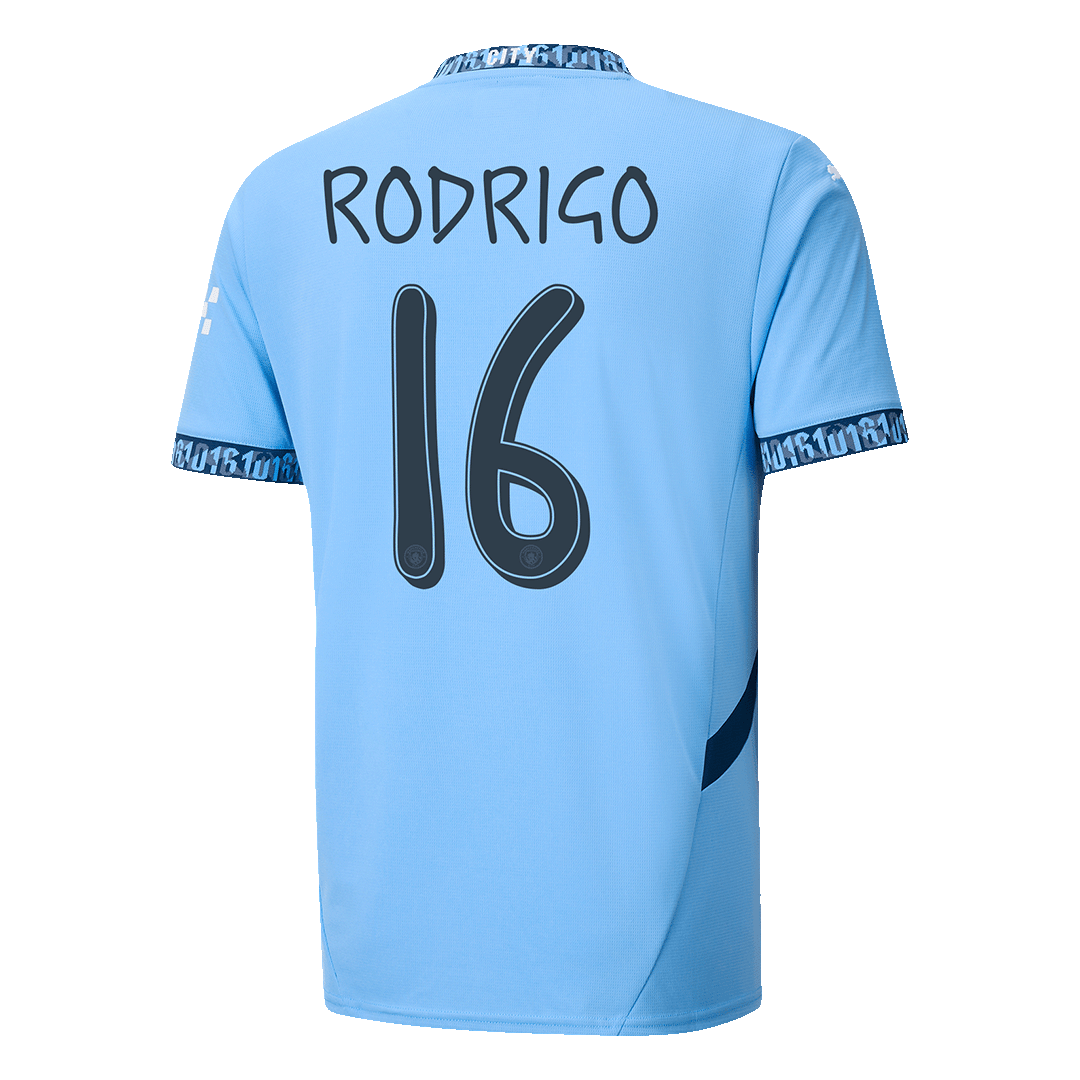 Camiseta de local del Manchester City RODRIGO #16 - UCL