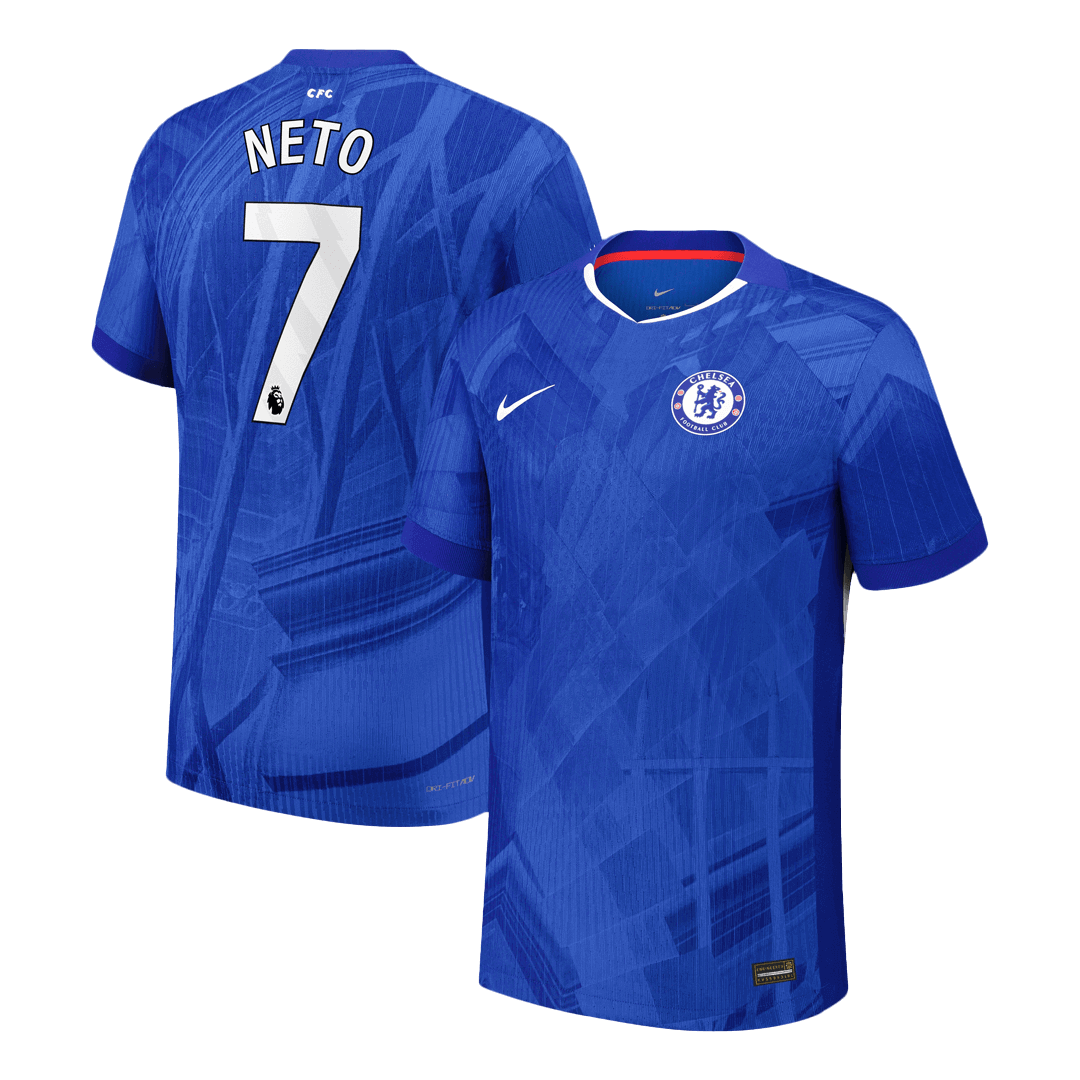Camiseta de fútbol local auténtica del Chelsea NETO #7 2025/26