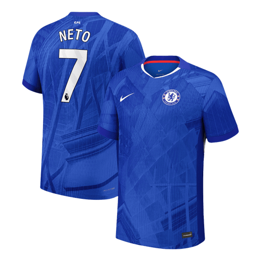 Camiseta de fútbol local auténtica del Chelsea NETO #7 2025/26