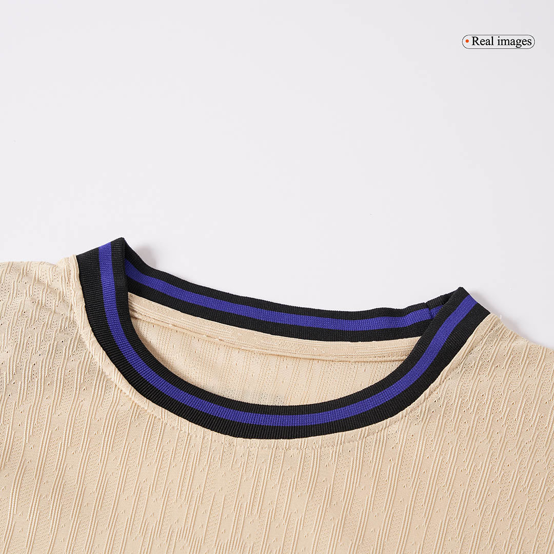 Camiseta de visitante auténtica del Barcelona LAMINE YAMAL #10, amarilla, 2025/26 - UCL