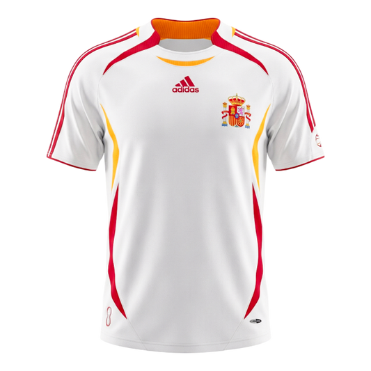Camiseta retro de fútbol de visitante de España 2006