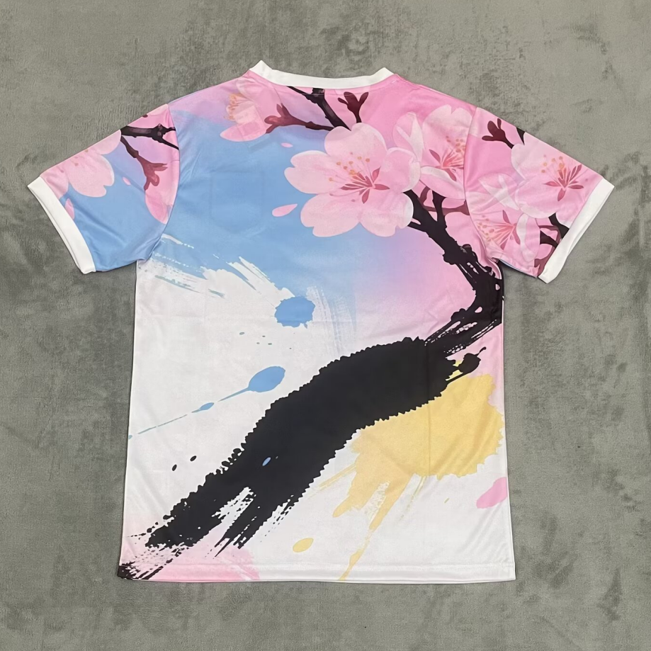 Camiseta de anime japonés 25/26, estilo de color especial