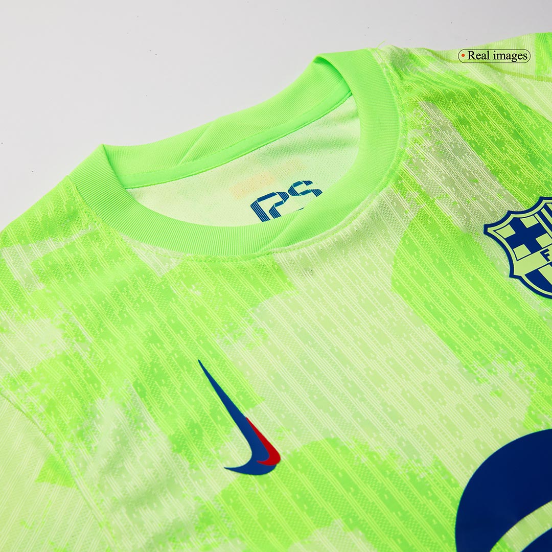 Camiseta de fútbol auténtica de visitante del Barcelona 2024/25 - UCL (logotipo de Spotify sin texto)