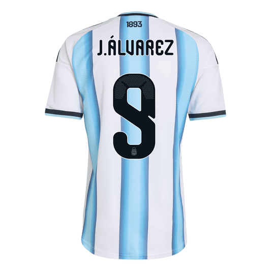 Camiseta de fútbol local auténtica de J.ÁLVAREZ #9 Argentina 2026