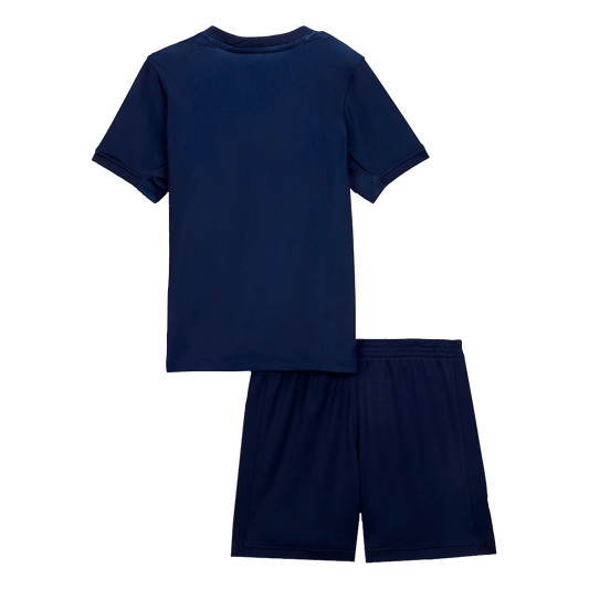 Camiseta de fútbol local del PSG para niños (camiseta y pantalón corto) 2025/26, azul marino