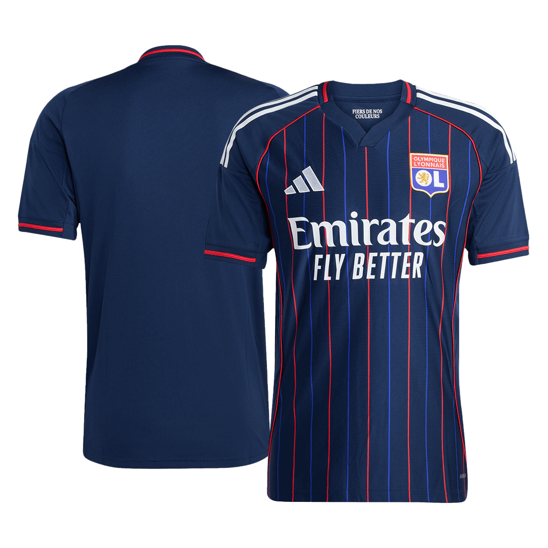 Camiseta de Futbol Olympique Lyonnais Segunda Equipación 25/26 Azul Marino