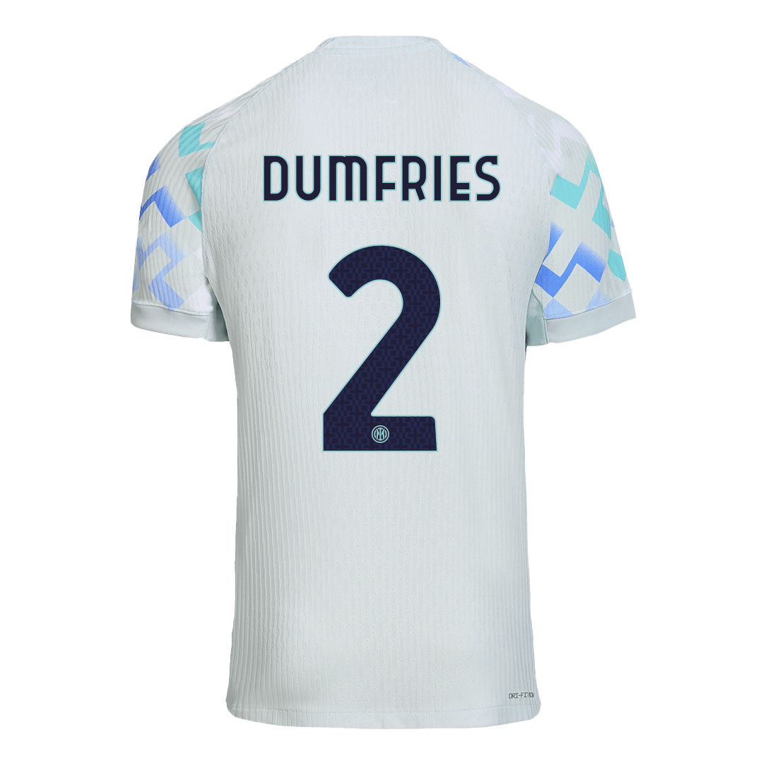 Camiseta de fútbol de visitante auténtica DUMFRIES #2 del Inter de Milán 2025/26