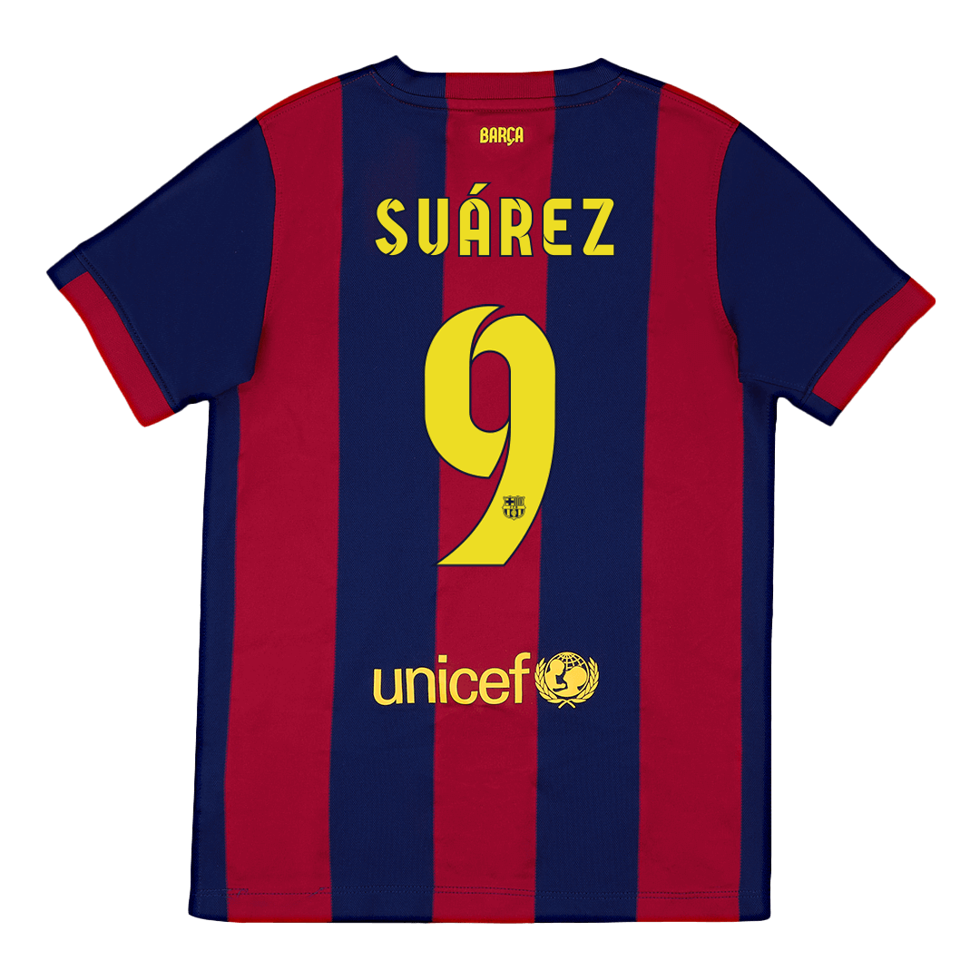 Camiseta de fútbol retro SUÁREZ #9 2014/15 Barcelona local