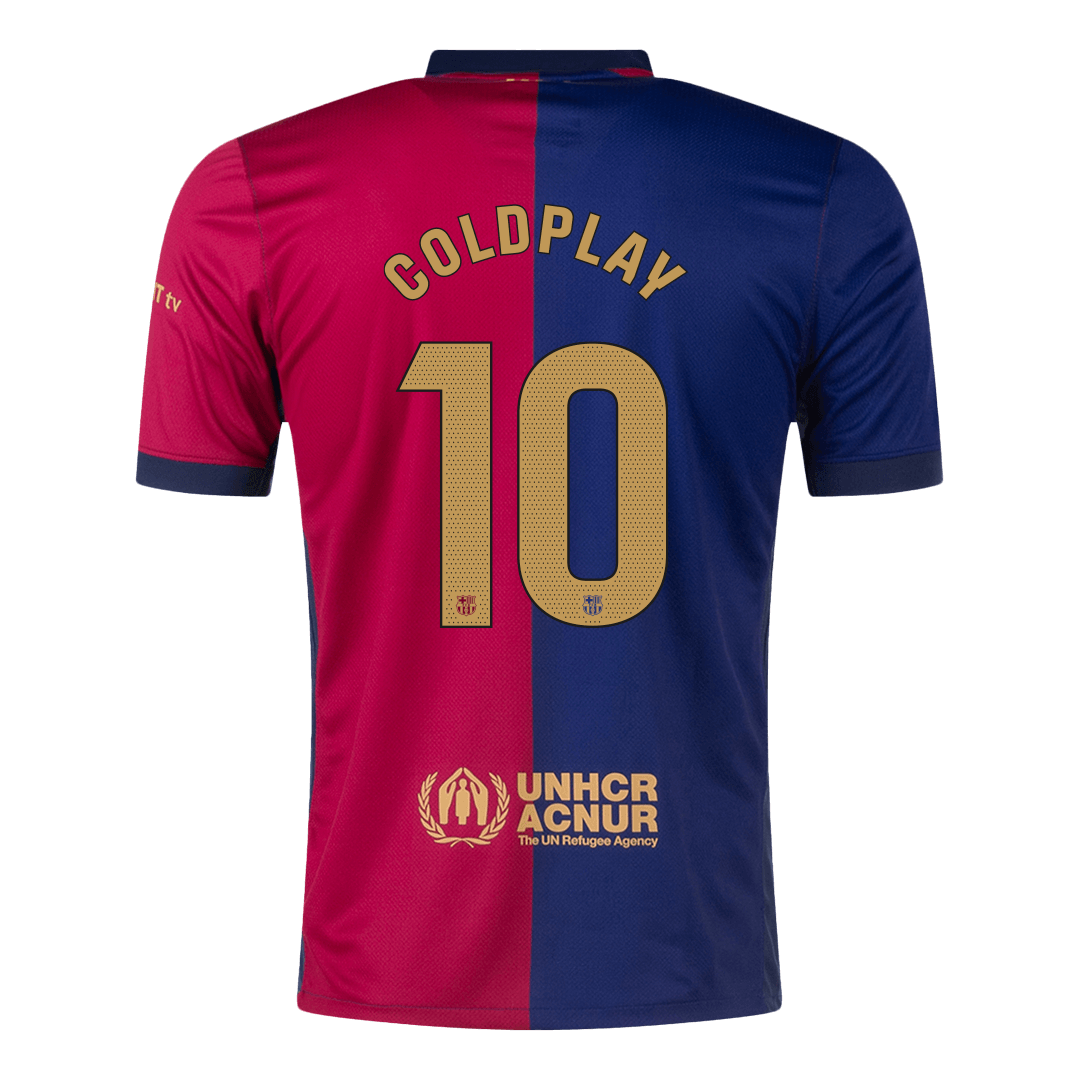 Camiseta de fútbol local del Barcelona COLDPLAY #10 2024/25 - COLDPLAY