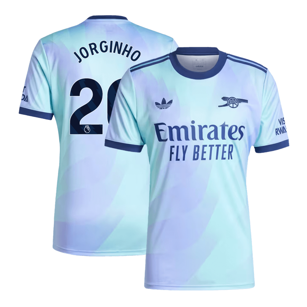 Camiseta de fútbol de visitante del Arsenal JORGINHO #20