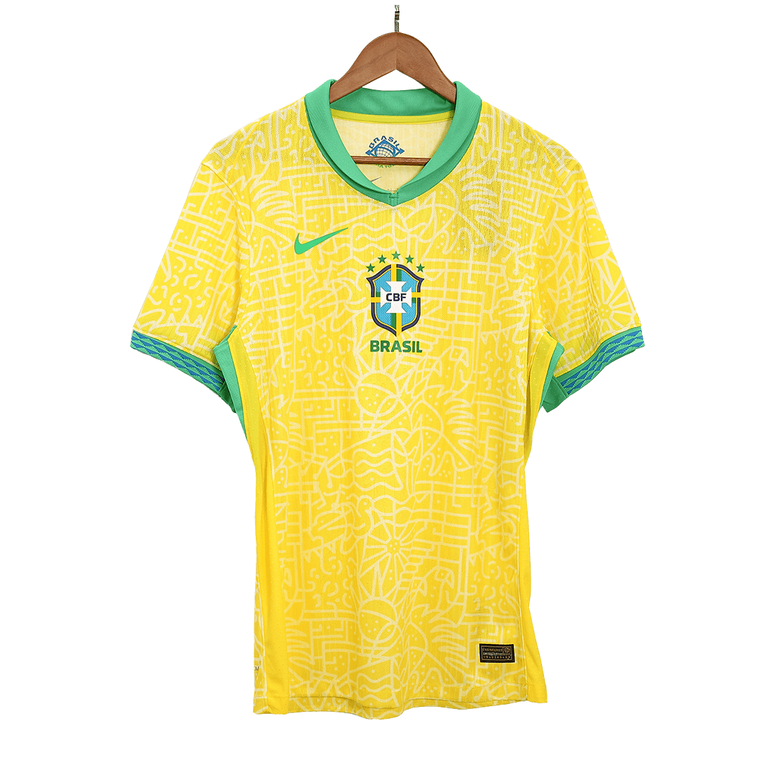 Camiseta de fútbol local auténtica de Brasil para la Copa América 2024