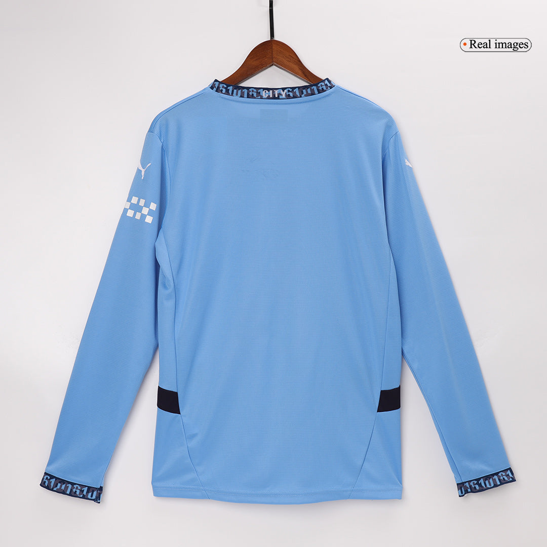 Camiseta de fútbol de manga larga local del Manchester City 2024/25
