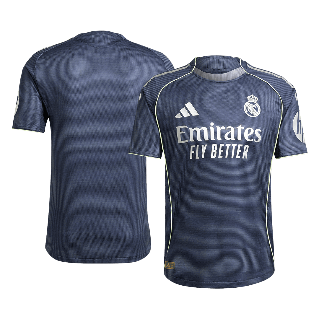 Camiseta de fútbol visitante del Real Madrid 2025/26 auténtica