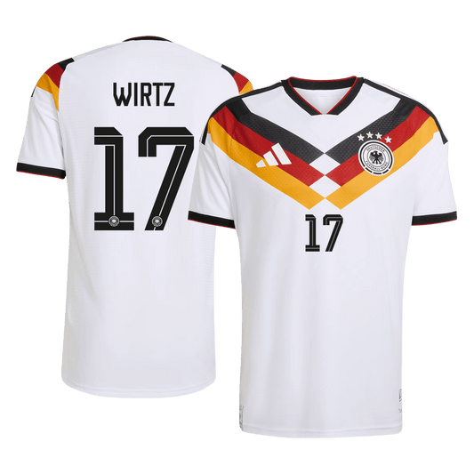 Camiseta de local de Alemania WIRTZ #17 para hombre, Copa Mundial 2026 - Corte ajustado