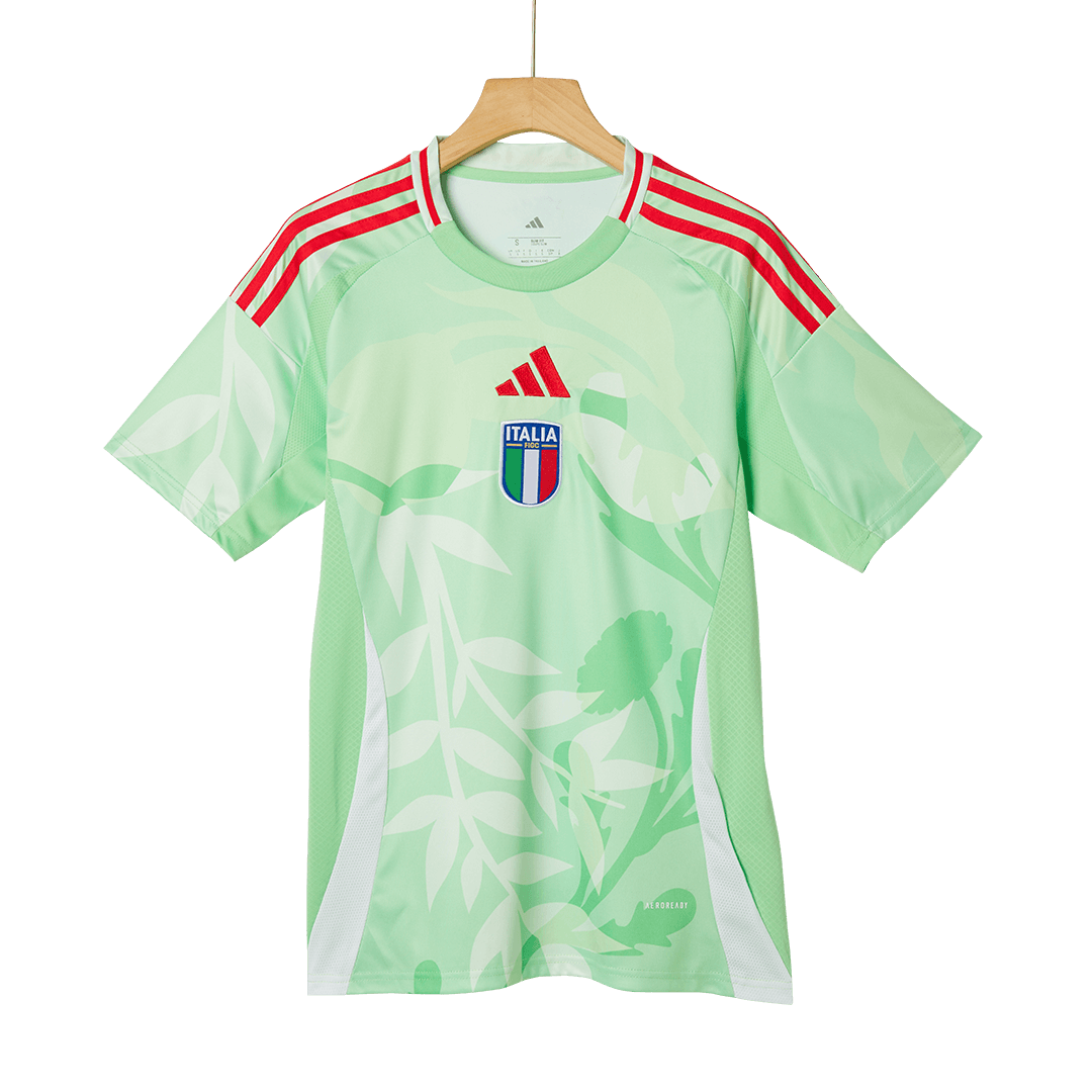 Camiseta de fútbol visitante de Italia 2025 para hombre, verde - Eurocopa femenina