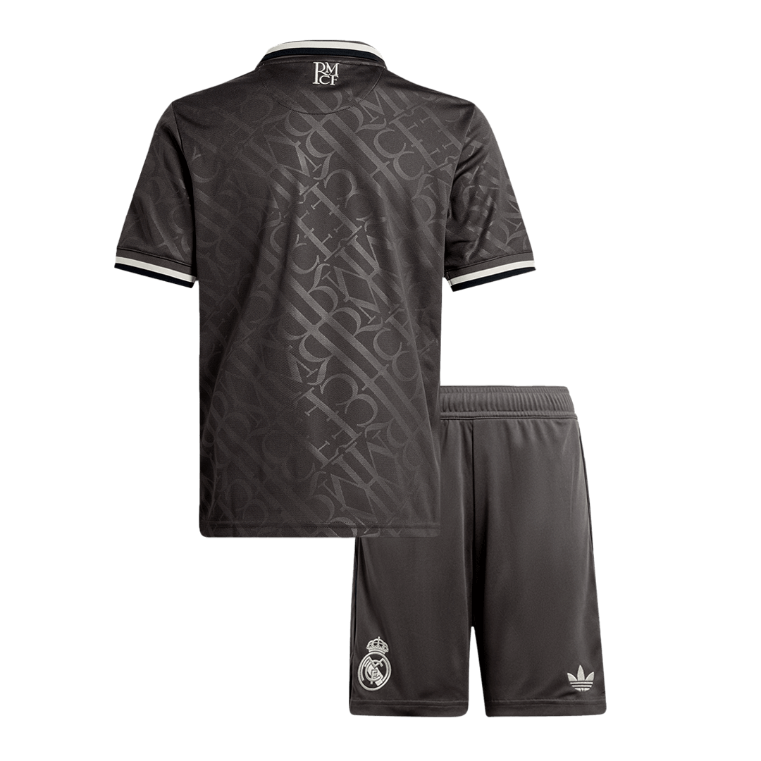 Kit de camiseta de fútbol de la tercera equipación del Real Madrid para niños