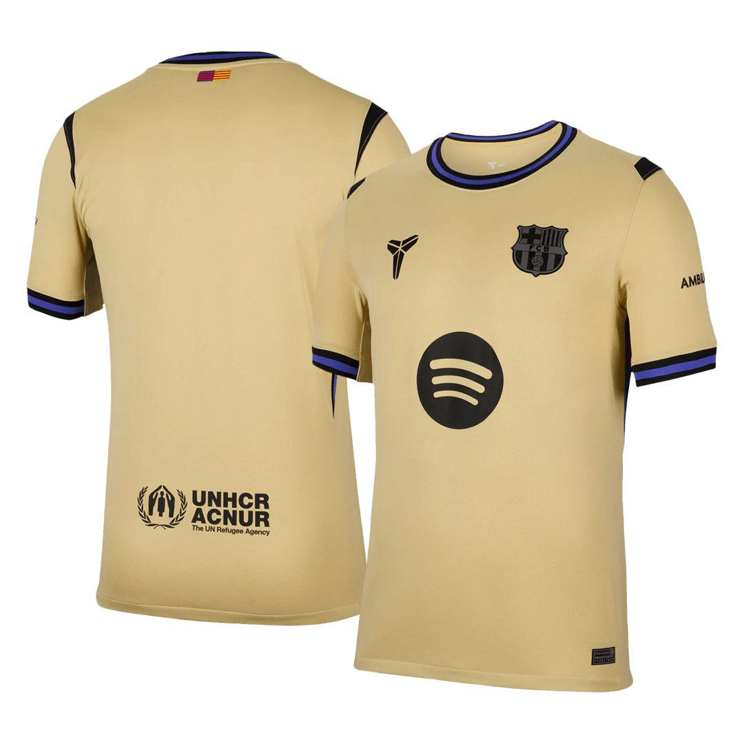 Camiseta de fútbol visitante del Barcelona 2025/26 amarilla