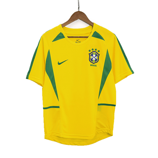 Camiseta retro de fútbol local de Brasil 2002/03