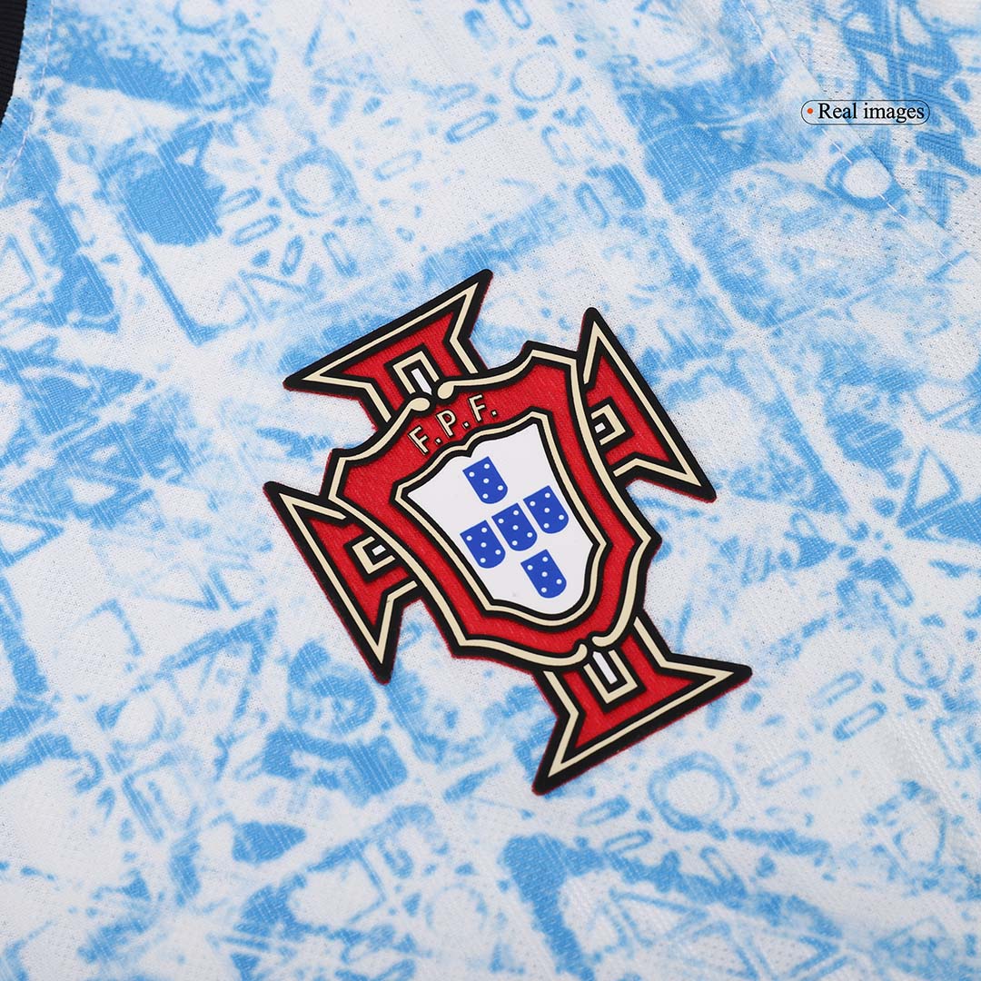 Camiseta de fútbol auténtica de Portugal de manga larga para la Eurocopa 2024
