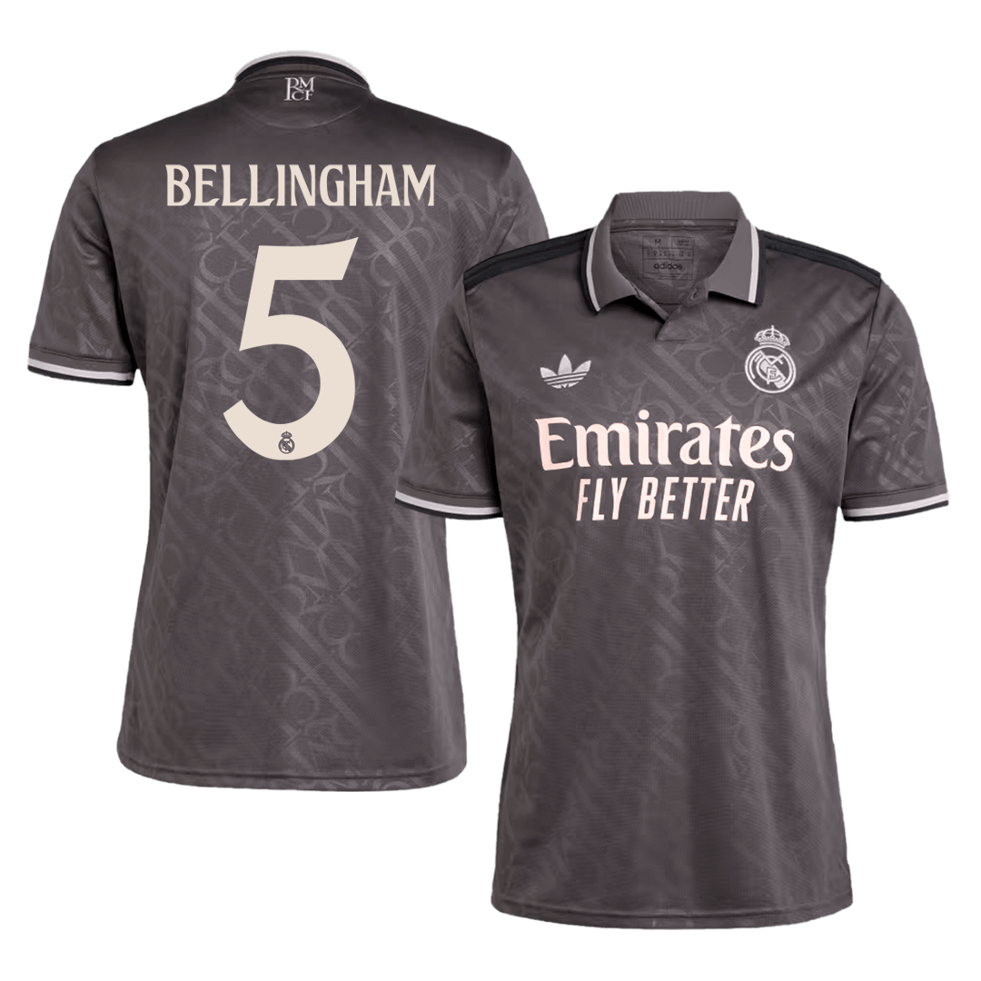 Camiseta de fútbol de la tercera equipación del Real Madrid BELLINGHAM #5 - Super
