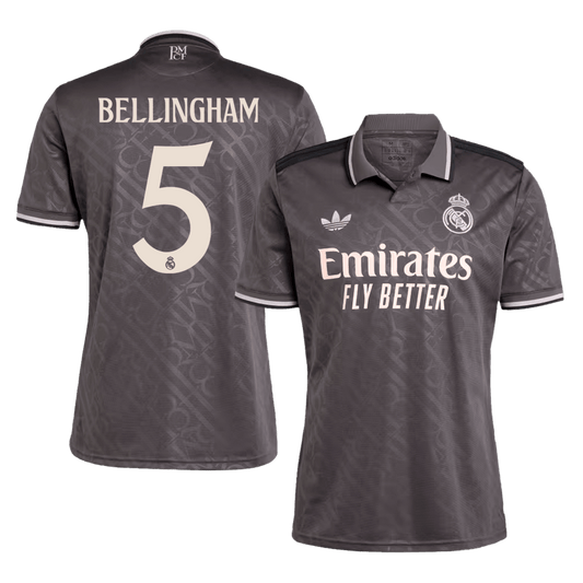 Camiseta de fútbol del Real Madrid BELLINGHAM #5 (3.ª equipación) - Supergrande (Grande)