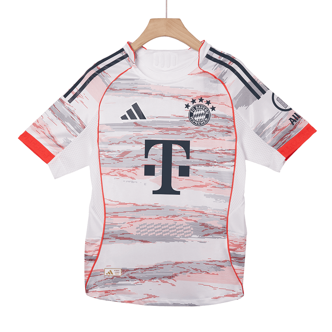 Camiseta de visitante auténtica MÜLLER #25 del Bayern Múnich 2025/26, blanca