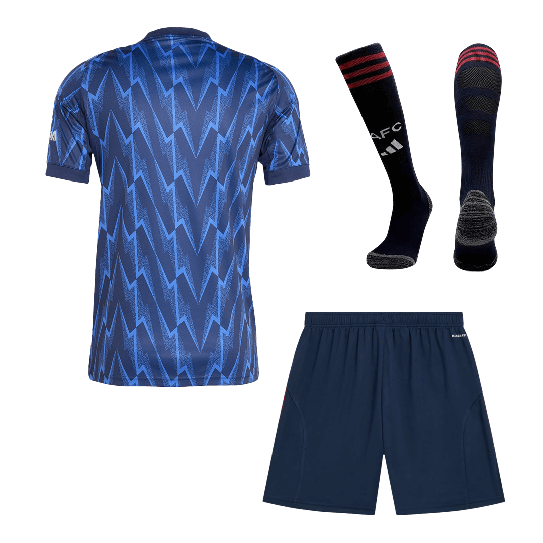 Kit de visitante del Arsenal (Kit, pantalón corto y medias) 2025/26