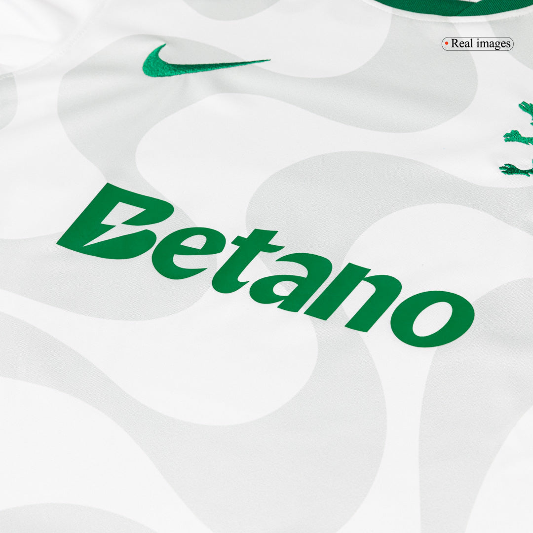 Camiseta de fútbol alternativa del Sporting CP 25/26 blanca