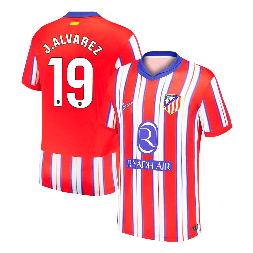 Camiseta de fútbol local del Atlético de Madrid J.ALVAREZ #19 2024/25