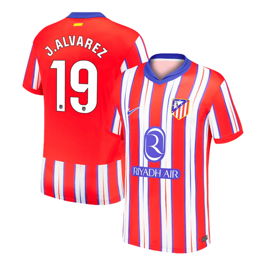 Camiseta de fútbol local del Atlético de Madrid J.ALVAREZ #19 2024/25