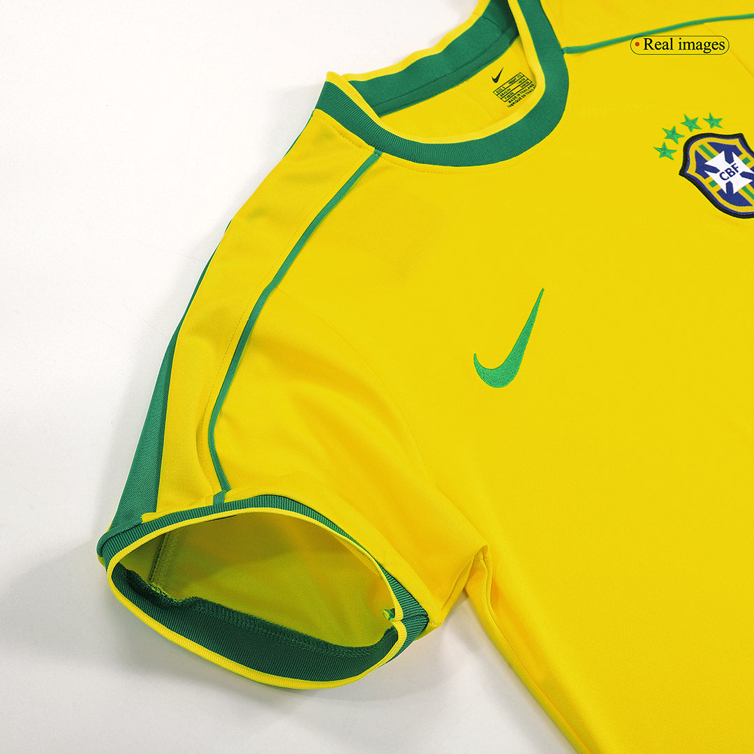 Camiseta retro de fútbol local de Brasil CAFU #2 1998 - Copa Mundial