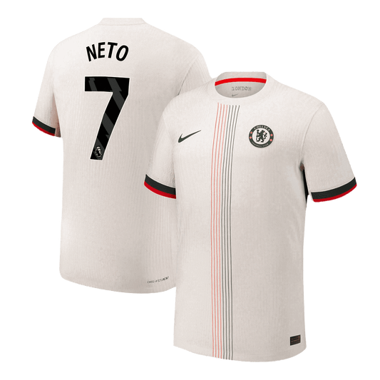Camiseta de fútbol visitante auténtica del Chelsea NETO #7 2025/26