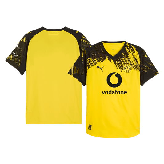 Camiseta de fútbol local auténtica del Borussia Dortmund 2025/26 amarilla