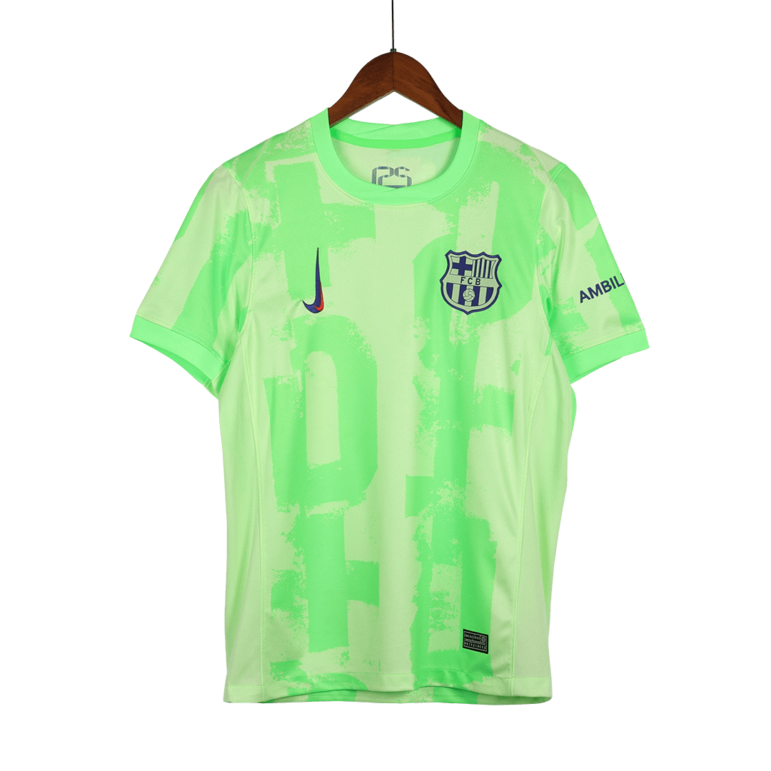 Camiseta de fútbol visitante LAMINE YAMAL #19 del Barcelona (UCL) (Logotipo de Spotify sin texto)