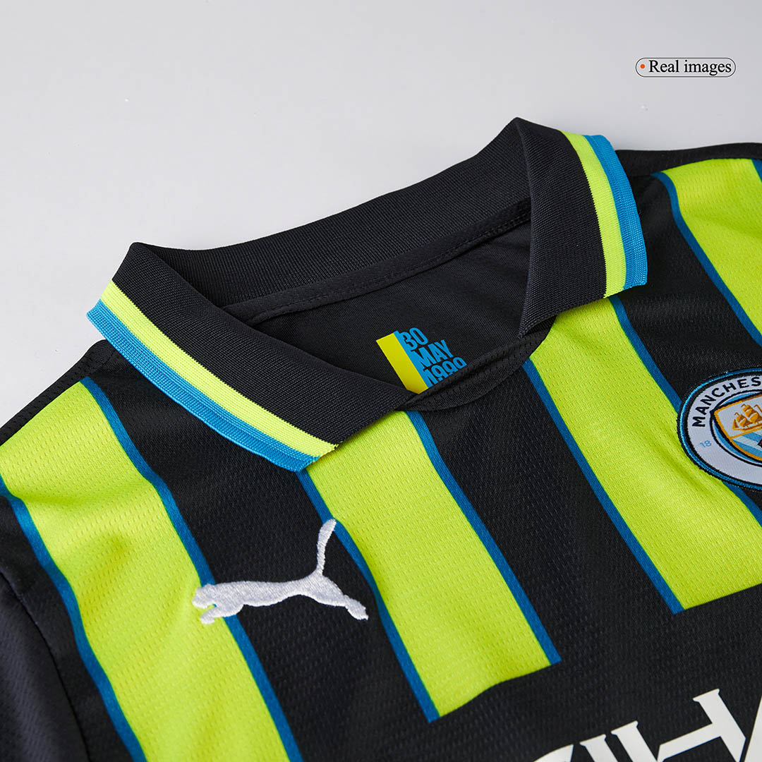 Kit de visitante del Manchester City para niño (camiseta y pantalón corto) 2024/25