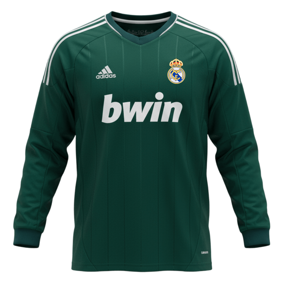 Camiseta de fútbol vintage de la tercera equipación del Real Madrid 2012/13, manga larga