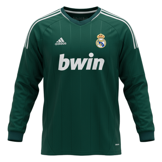 Camiseta de fútbol vintage de la tercera equipación del Real Madrid 2012/13, manga larga