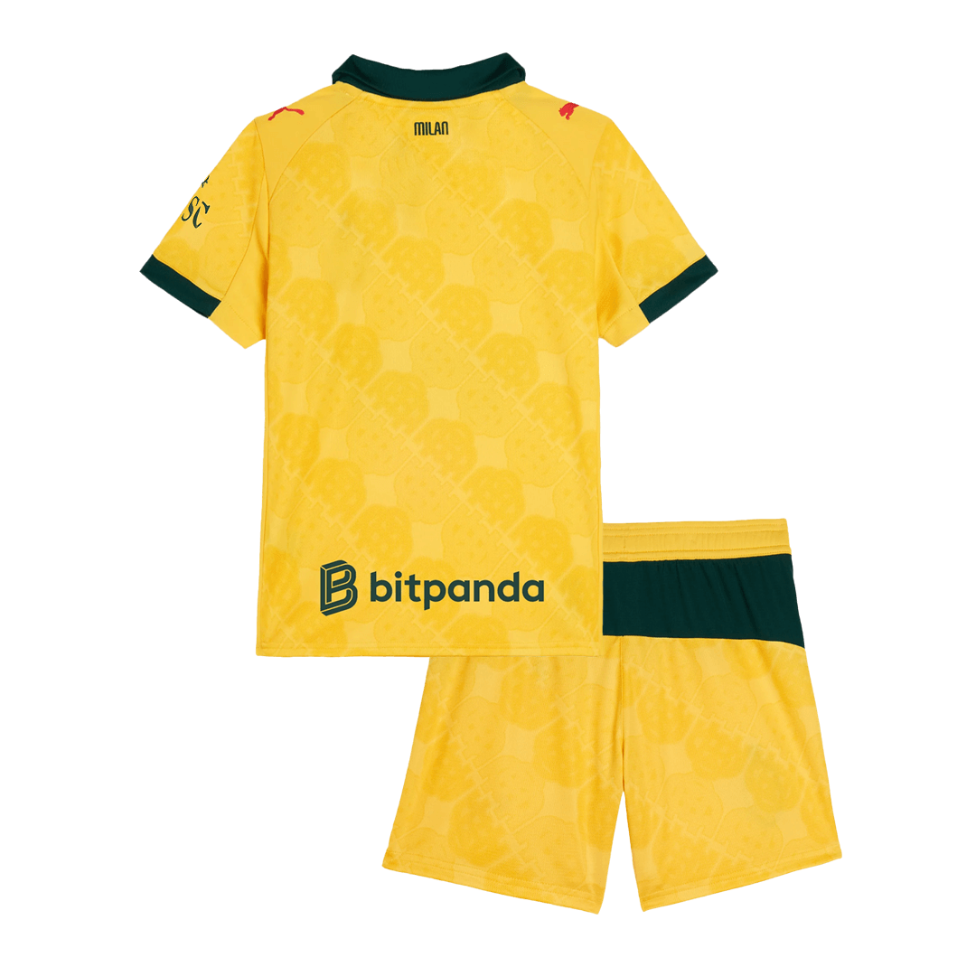 Kit de fútbol visitante del AC Milan para niños (Kit y pantalón corto) 2025/26