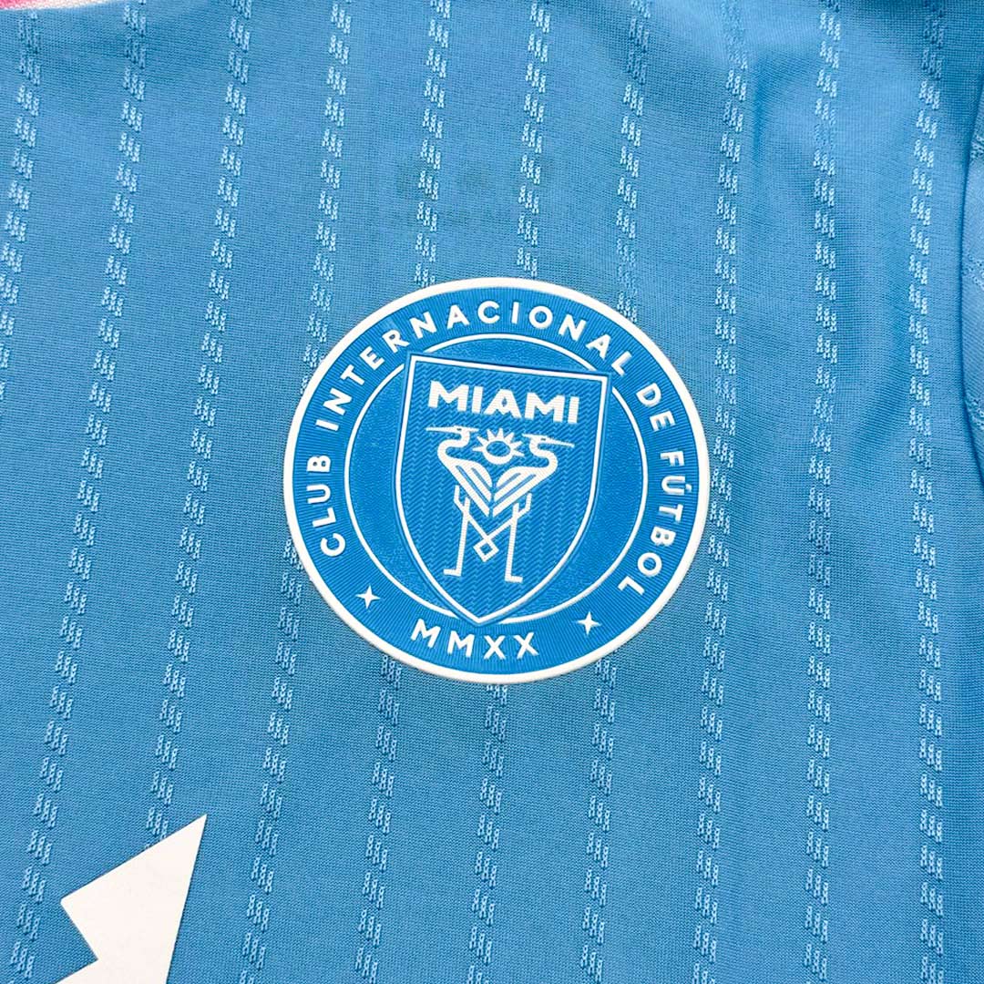 Camiseta de fútbol de visitante auténtica del Inter Miami 2025, azul