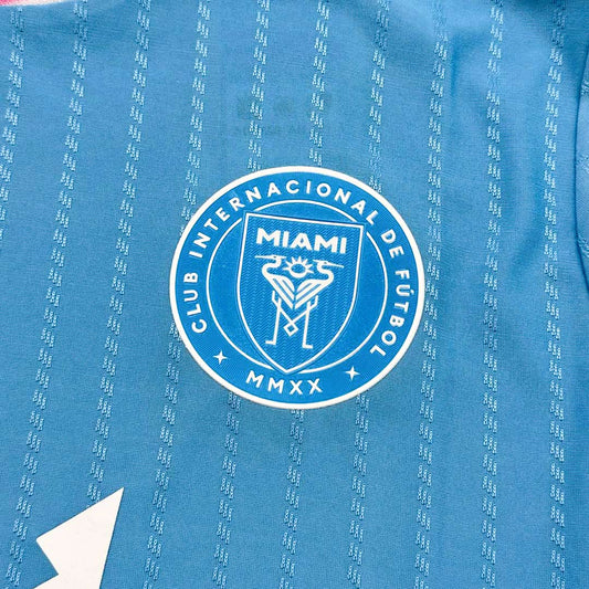 Camiseta de fútbol de visitante auténtica del Inter Miami 2025, azul