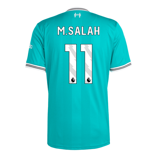 Camiseta de fútbol de visitante del Liverpool n.° 11 de M.SALAH 2025/26