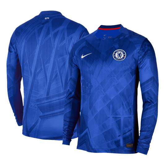 Camiseta de fútbol de manga larga del Chelsea Home 2025/26 Azul