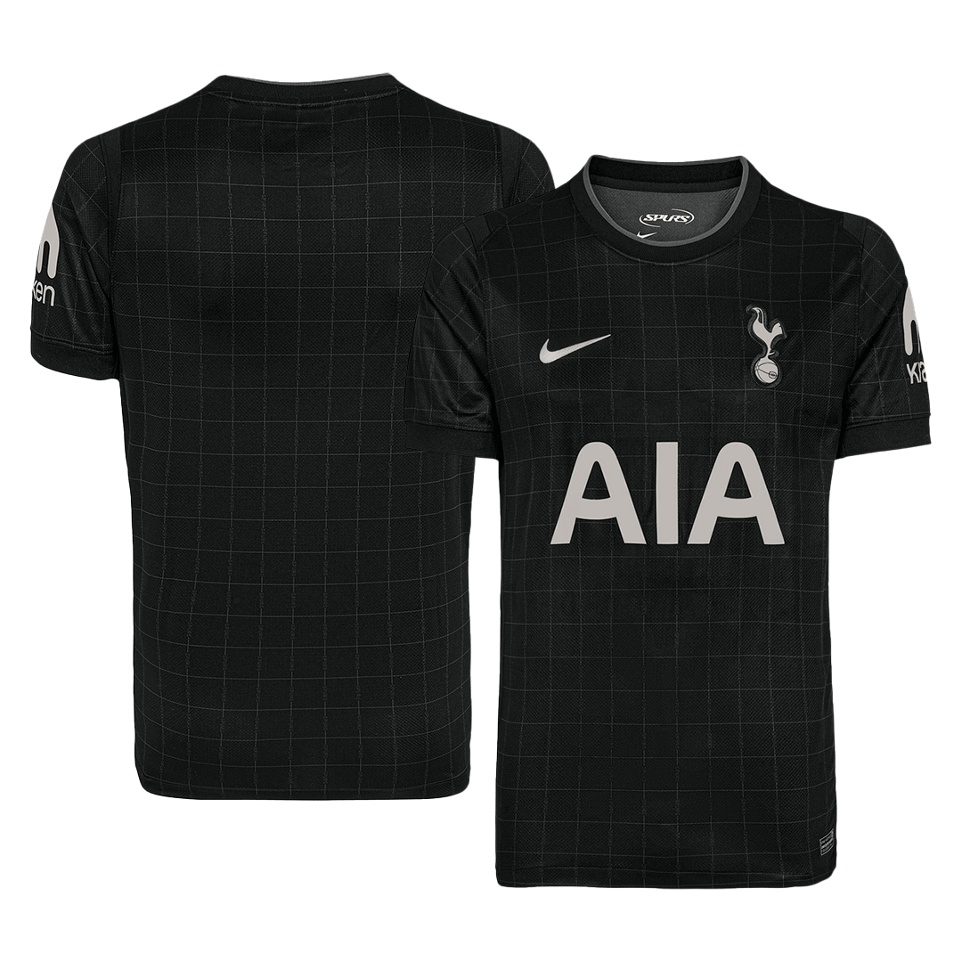 Camiseta de fútbol visitante del Tottenham Hotspur 2025/26, negra