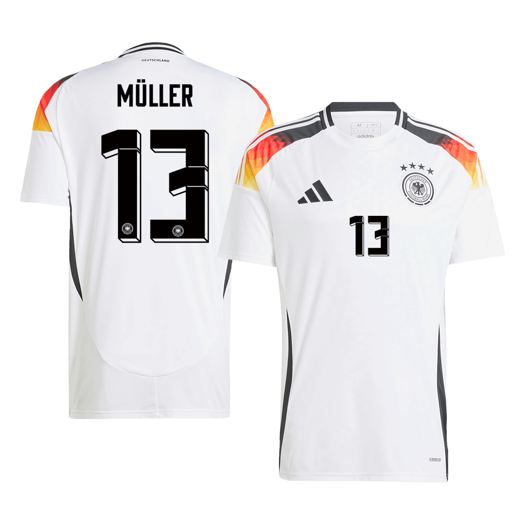 Camiseta de fútbol local de Alemania MÜLLER #13 para la Eurocopa 2024