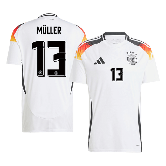 Camiseta de fútbol local de Alemania MÜLLER #13 para la Eurocopa 2024