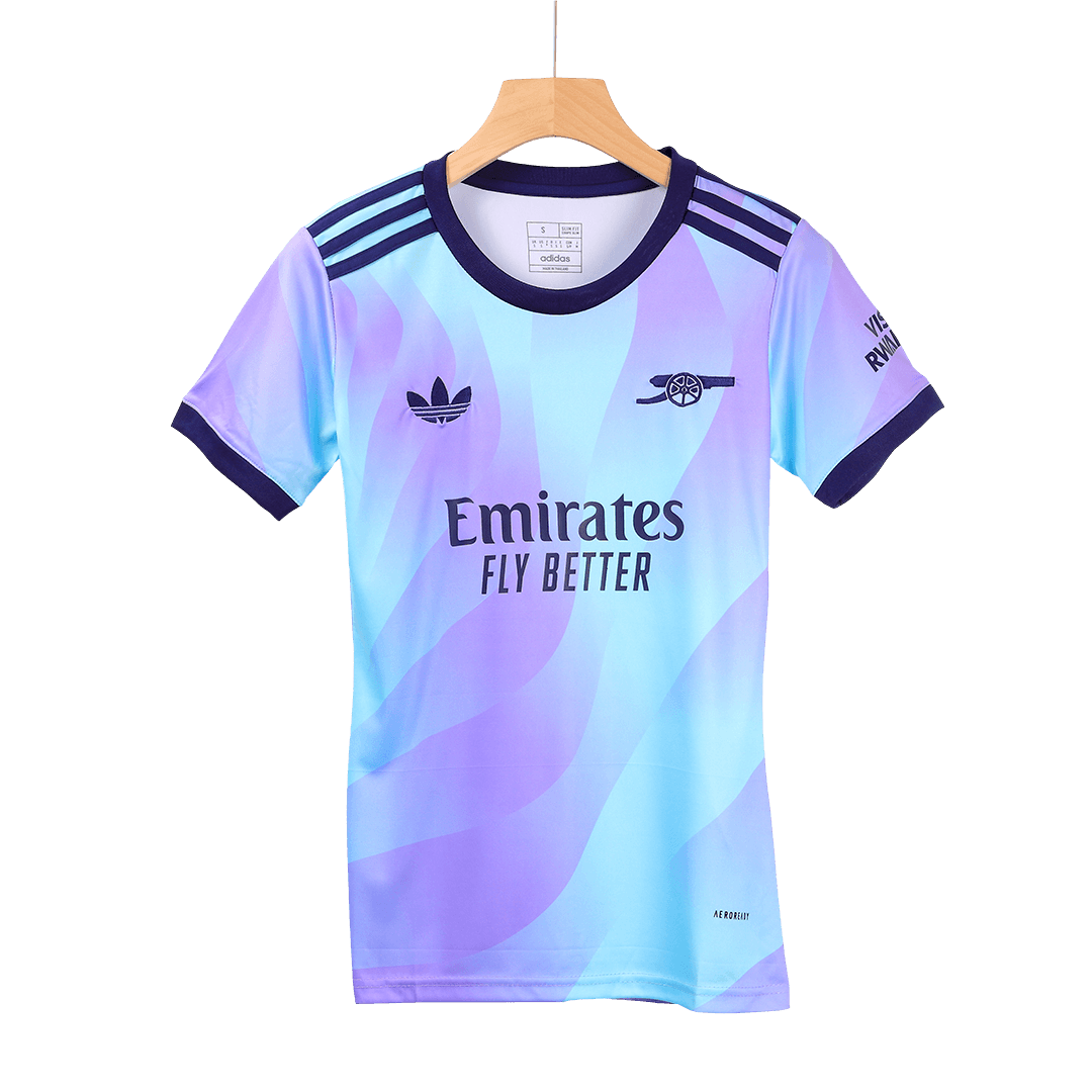 Camiseta de fútbol visitante del Arsenal para mujer 2024/25