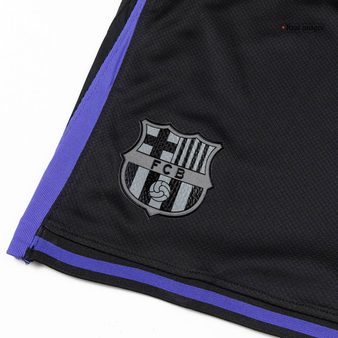 Pantalón corto de fútbol visitante del Barcelona 25/26 negro