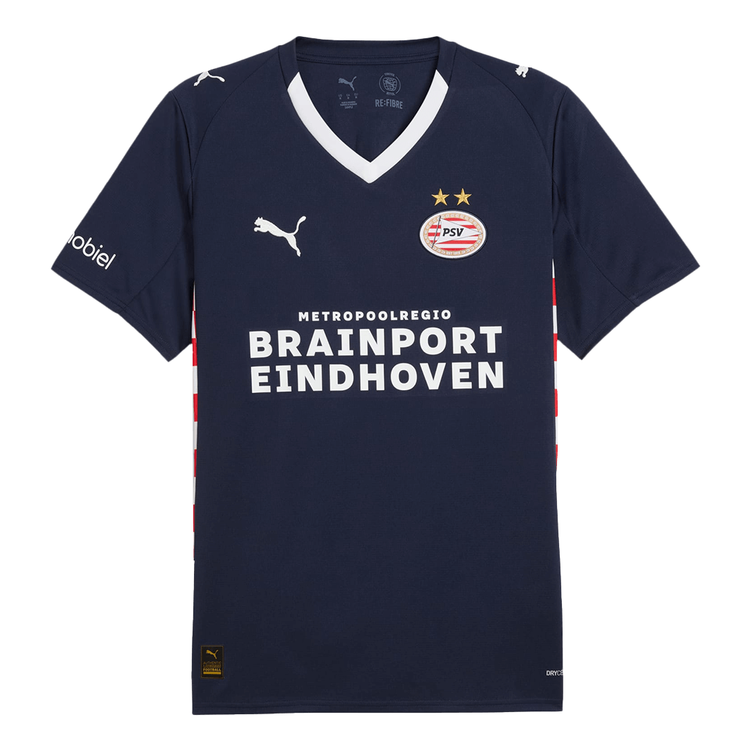 Camiseta Futbol PSV Eindhoven Segunda Equipación 25/26 Azul Marino