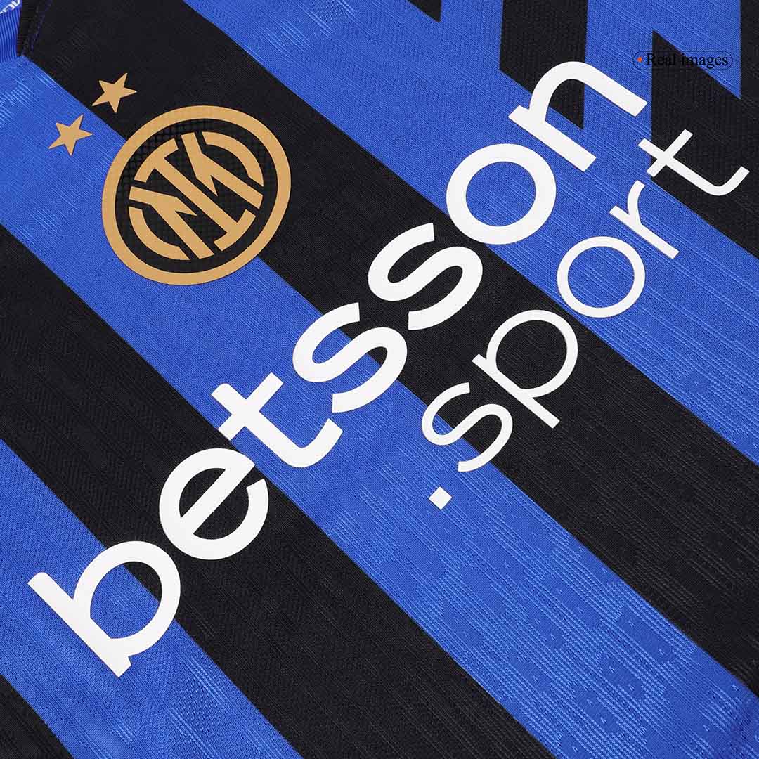 Camiseta de fútbol local auténtica de LAUTARO #10 del Inter de Milán 2024/25