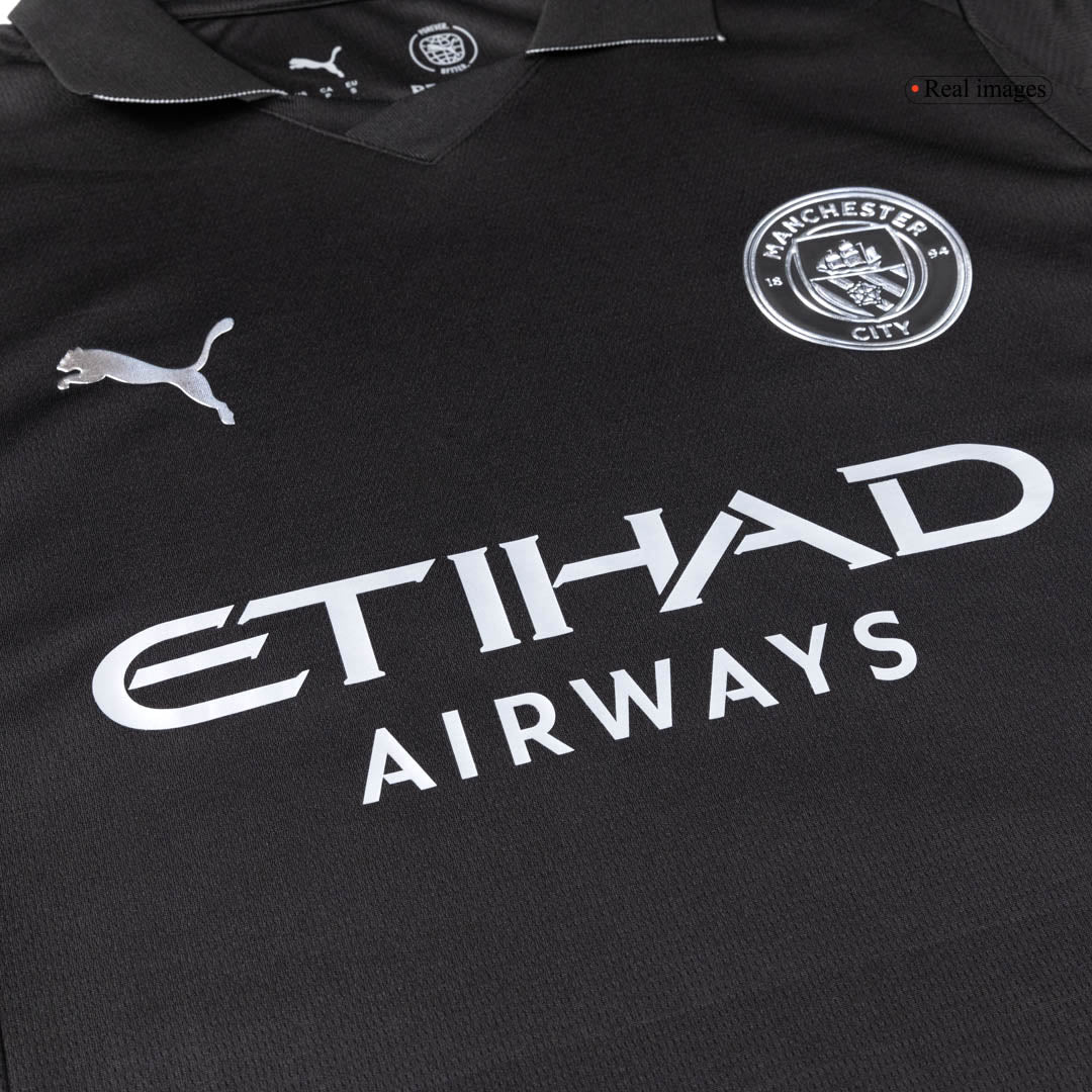 Camiseta de fútbol visitante CHERKI #10 del Manchester City 2025/26